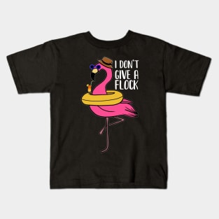 I don't give a Flock, Funny Flamingo Lover Gift Kids T-Shirt